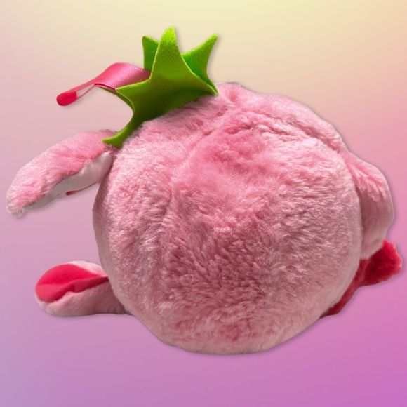 2007 Vintage Pink Heart Puppy Fur Berries Plush - Picture 3 of 5